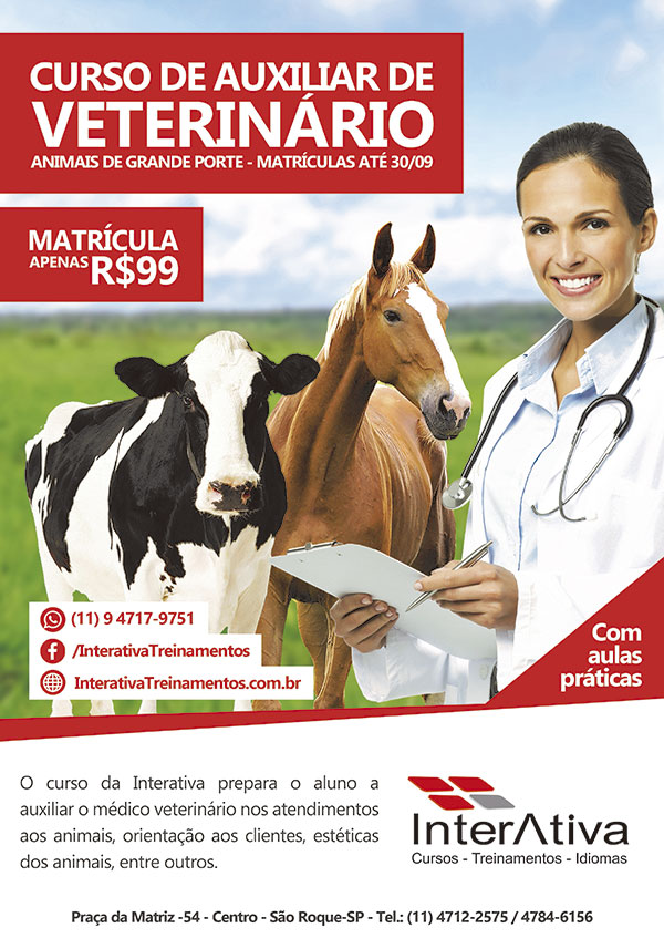 Agora Em São Roque Curso De Auxiliar De Veterinário Grande Porte Guia São Roque 