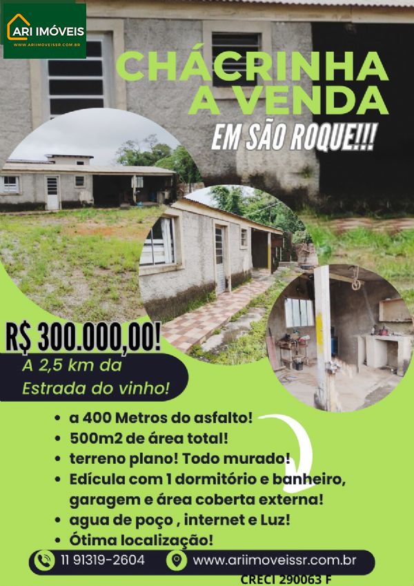 Chacrinha a venda em So Roque!